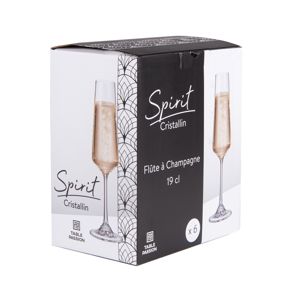 COFFRET DE 6 FLUTES HARMONIE SPIRIT 19 CL - Photo N°2