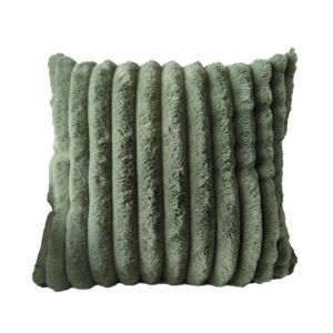 COUSSIN A GROSSES COTES STINA COULEUR KAKI 45 X 45 CM POLYESTER