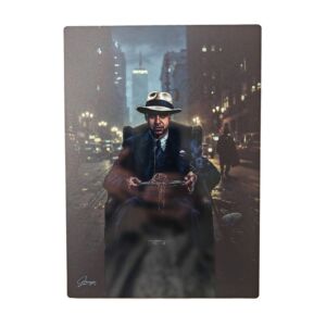 IMPRESSION SCARFACE DE GRANGER SUR DIBOND AVEC ATTACHE 20 X 28 CM