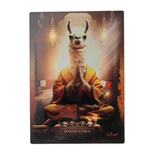 IMPRESSION S BINET DAILA LAMA SUR DIBOND AVEC ATTACHE 20 X 28 CM