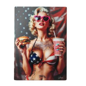 IMPRESSION MADE IN AMERICA DE GRANGER SUR DIBOND AVEC ATTACHE 20 X 28 CM