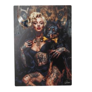 IMPRESSION  DOG SITTER  DE GRANGER SUR DIBOND AVEC ATTACHE 20 X 28 CM