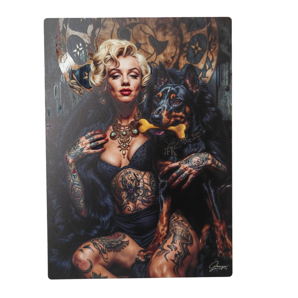 IMPRESSION  DOG SITTER  DE GRANGER SUR DIBOND AVEC ATTACHE 20 X 28 CM - Photo N°1