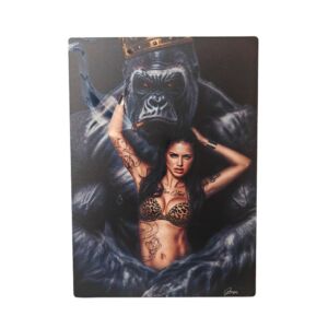 IMPRESSION JUNGLE JANE  DE GRANGER SUR DIBOND AVEC ATTACHE 20 X 28 CM