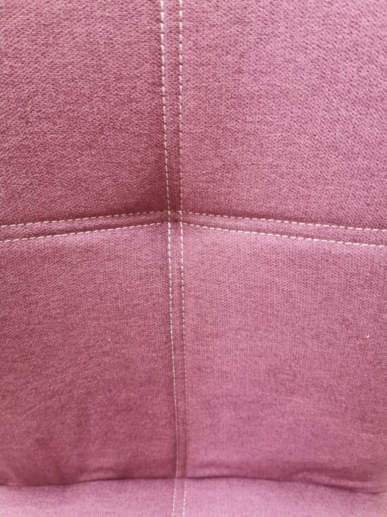 CHAISE DE BAR TISSU COULEUR FUCHSIA 52 X 97 X 56 CM ASSISE 64 CM - Photo N°2