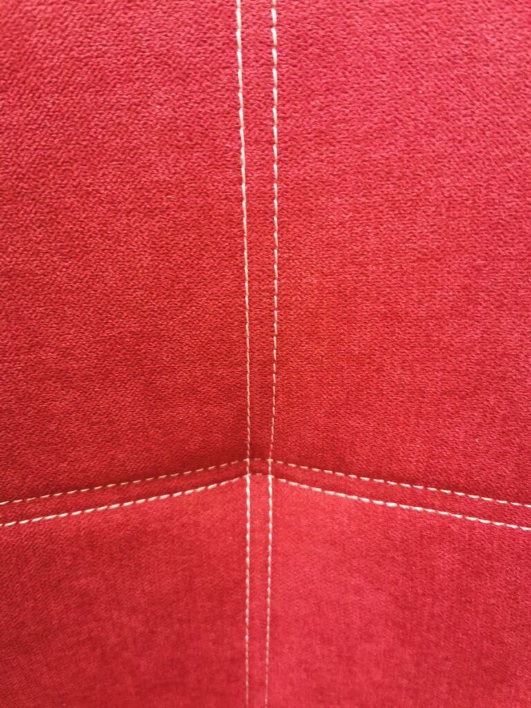 CHAISE DE BAR TISSU COULEUR ROUGE 52 X 97 X 56 CM ASSISE 64 CM - Photo N°2