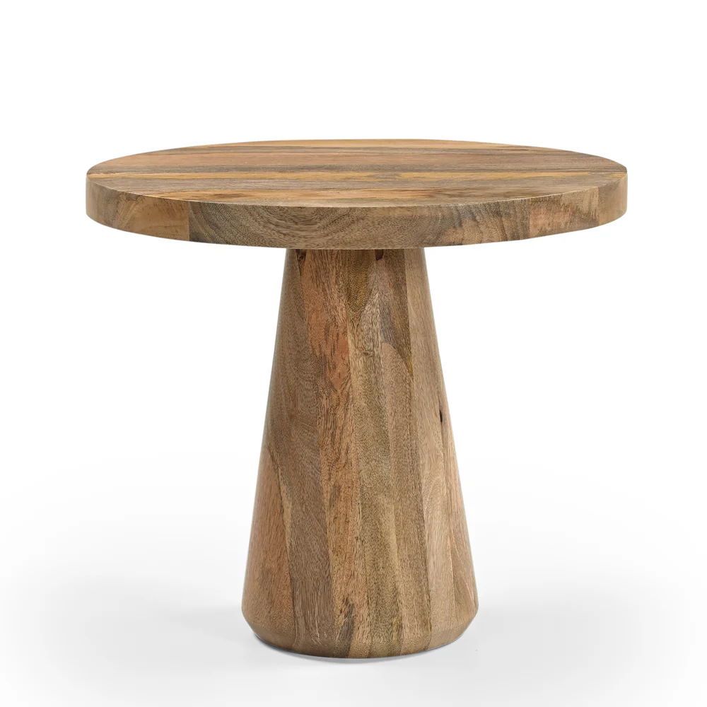 BOUT DE CANAPE ROND EN MANGUIER 40 X 60 X 40 CM - Photo N°4