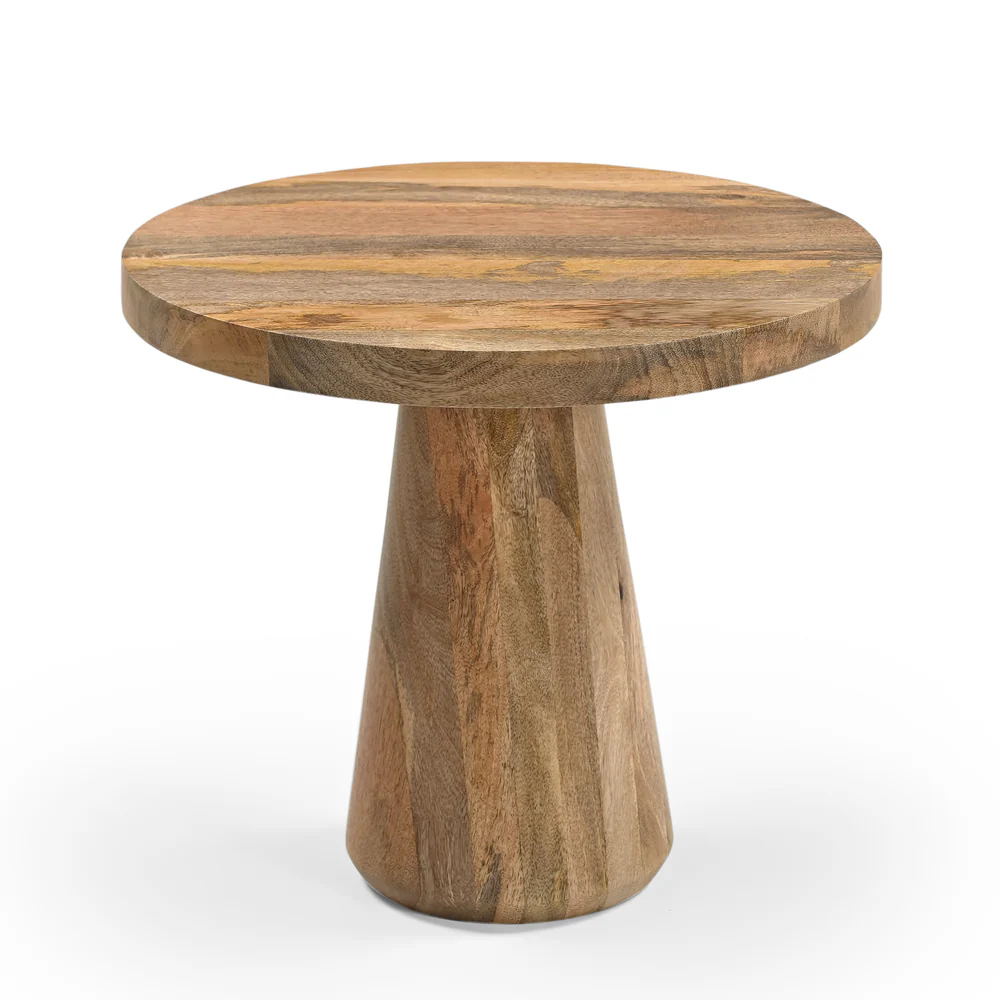 BOUT DE CANAPE ROND EN MANGUIER 40 X 60 X 40 CM - Photo N°1