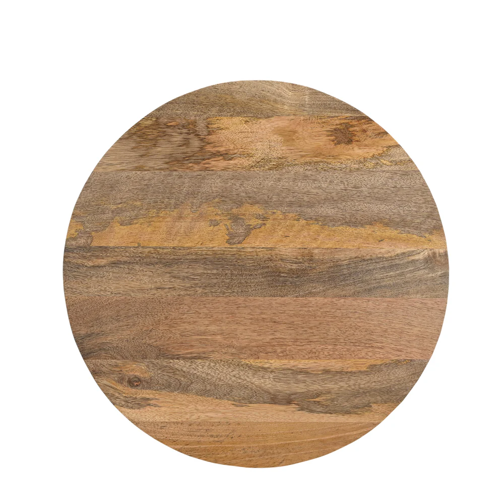 BOUT DE CANAPE ROND EN MANGUIER 40 X 60 X 40 CM - Photo N°3