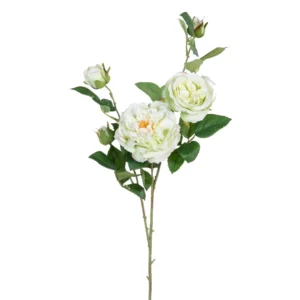 BRANCHE DE ROSES BLANCHE ARTIFICIEL 30 X 80 X20 CM