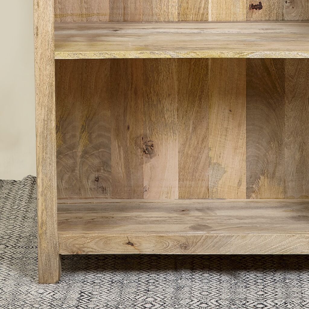 ETAGERE MANGUIER MASSIF FINITION VERNIS NATUREL  90 X 149.5 X 40 CM - Photo N°2