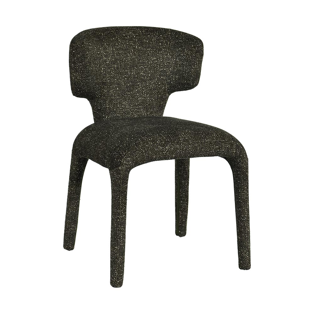 CHAISE MILANO 100 % TISSU VERT KAKI 50 X 79 X 54 CM - Photo N°1