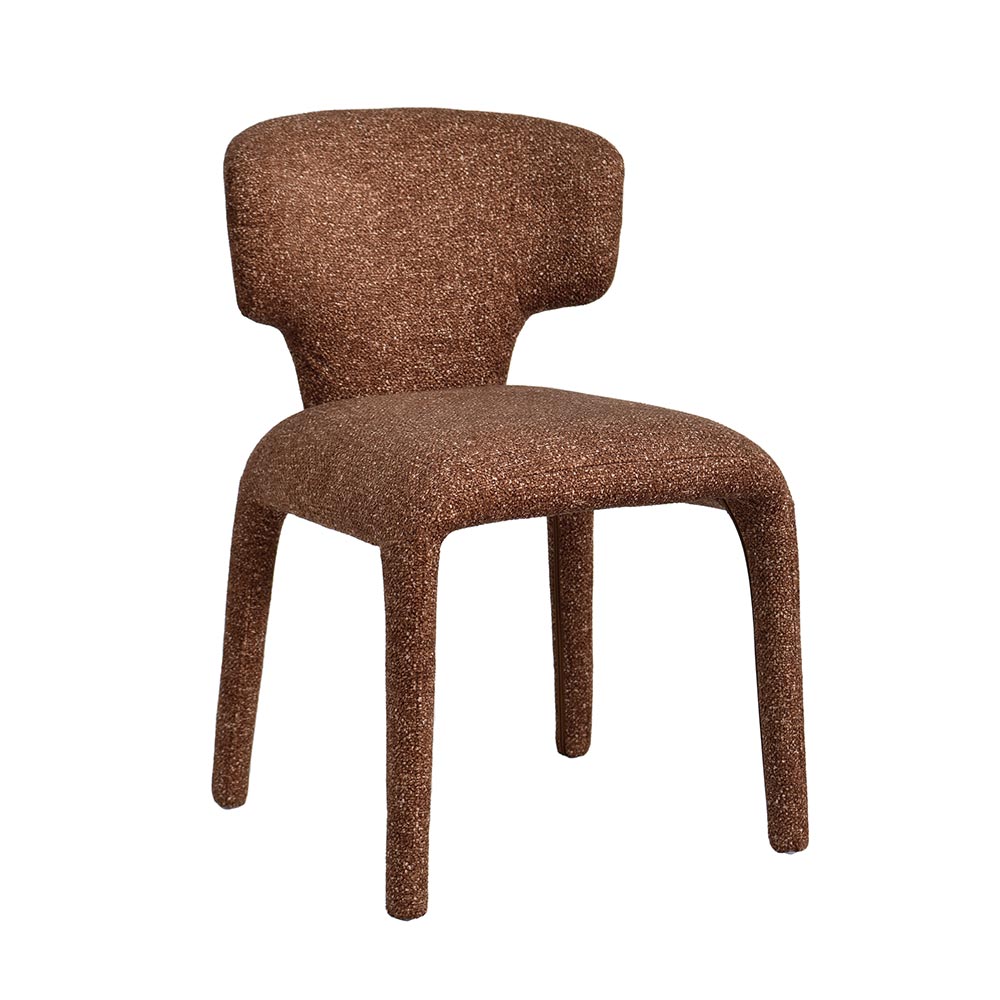 CHAISE MILANO 100 % TISSU TERRACOTTA 50 X 79 X 54 CM - Photo N°1