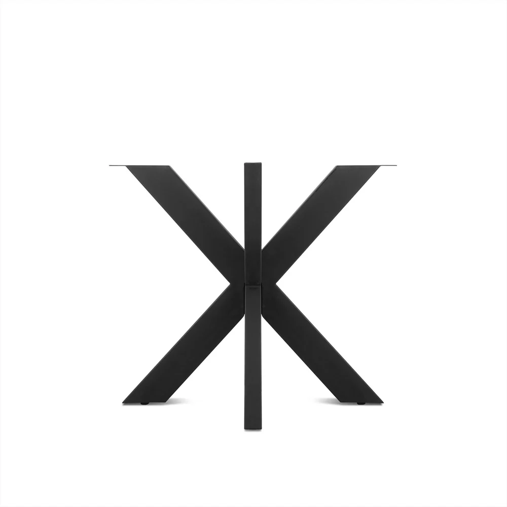 PIED DE TABLE ETOILE METAL NOIR POUR TABLE RONDE 90 X 73 X 90 CM - Photo N°4