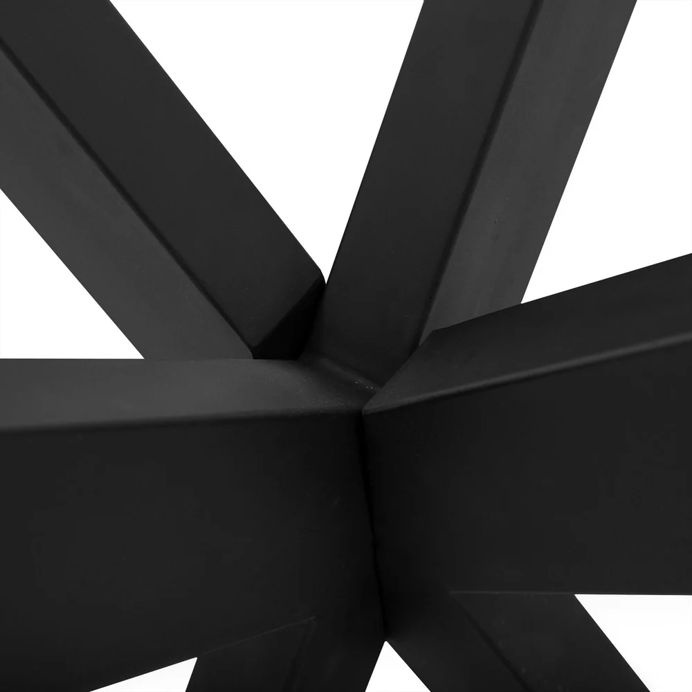 PIED DE TABLE ETOILE METAL NOIR POUR TABLE RONDE 90 X 73 X 90 CM - Photo N°3