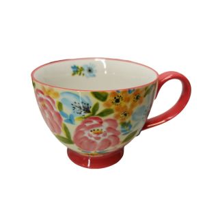 BOL JUMBO VELIA DECOR DE FLEURS ET ROSE 45 CL 11.5 CM