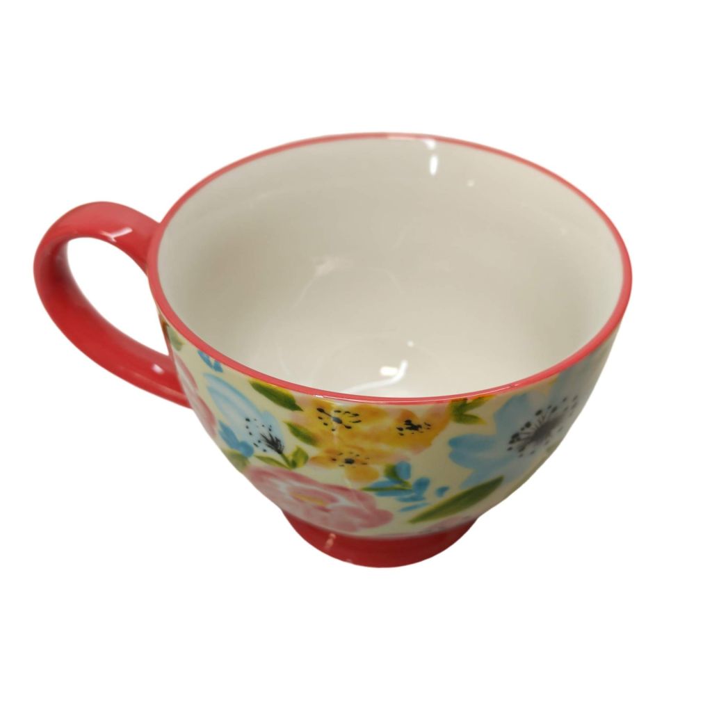 BOL JUMBO VELIA DECOR DE FLEURS ET ROSE 45 CL 11.5 CM - Photo N°2