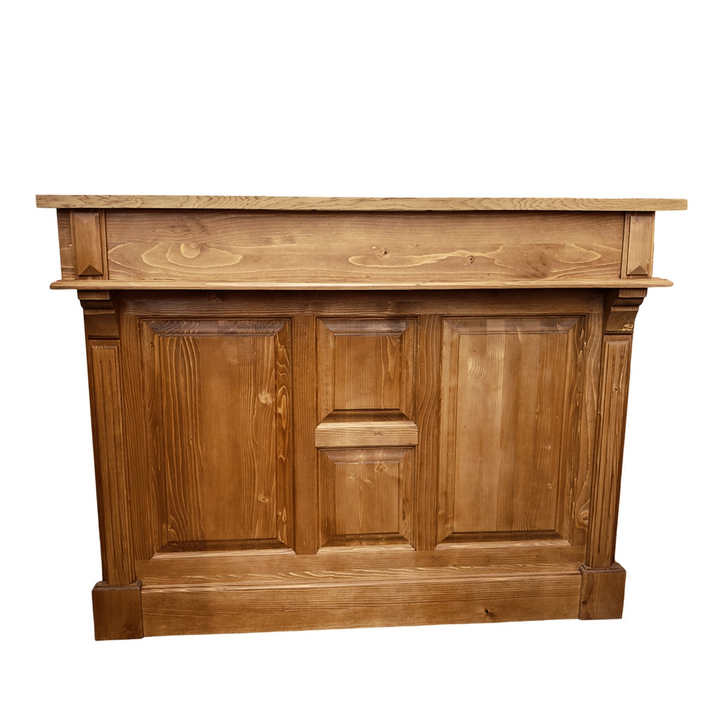 BAR PIN MASSIF FINITION CIRE DESSUS CHENE 140 X 51 X 107 CM - Photo N°6