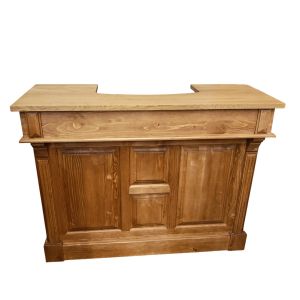 BAR PIN MASSIF FINITION CIRE DESSUS CHENE 140 X 51 X 107 CM