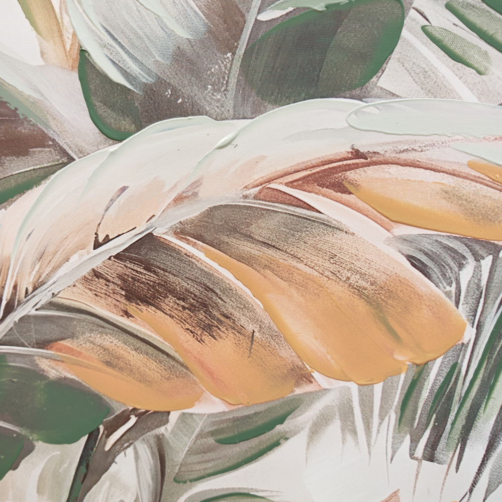 TOILE ENCADREE FEUILLAGES VERT 70 X 100 X 3.8 CM - Photo N°5