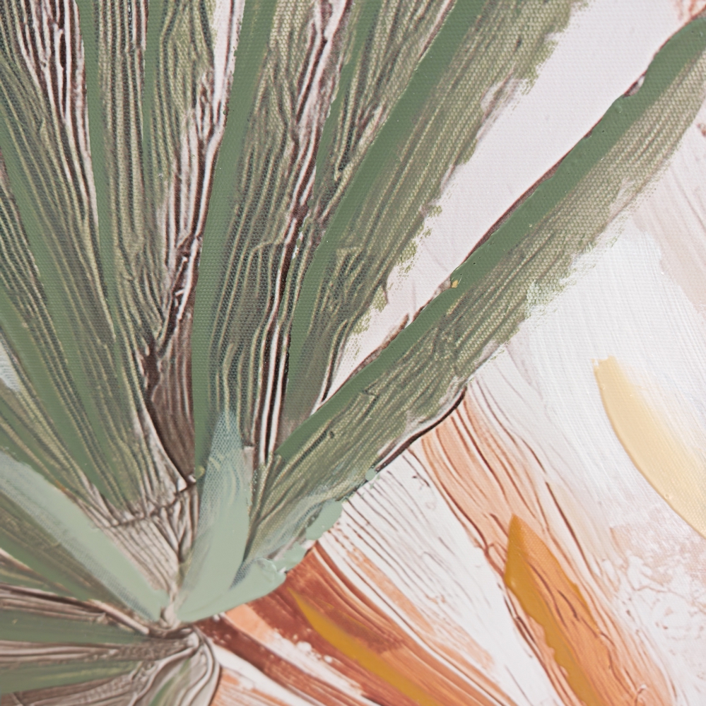 TOILE ENCADREE FEUILLAGES VERT 100 X 70 X 3.8 CM - Photo N°5