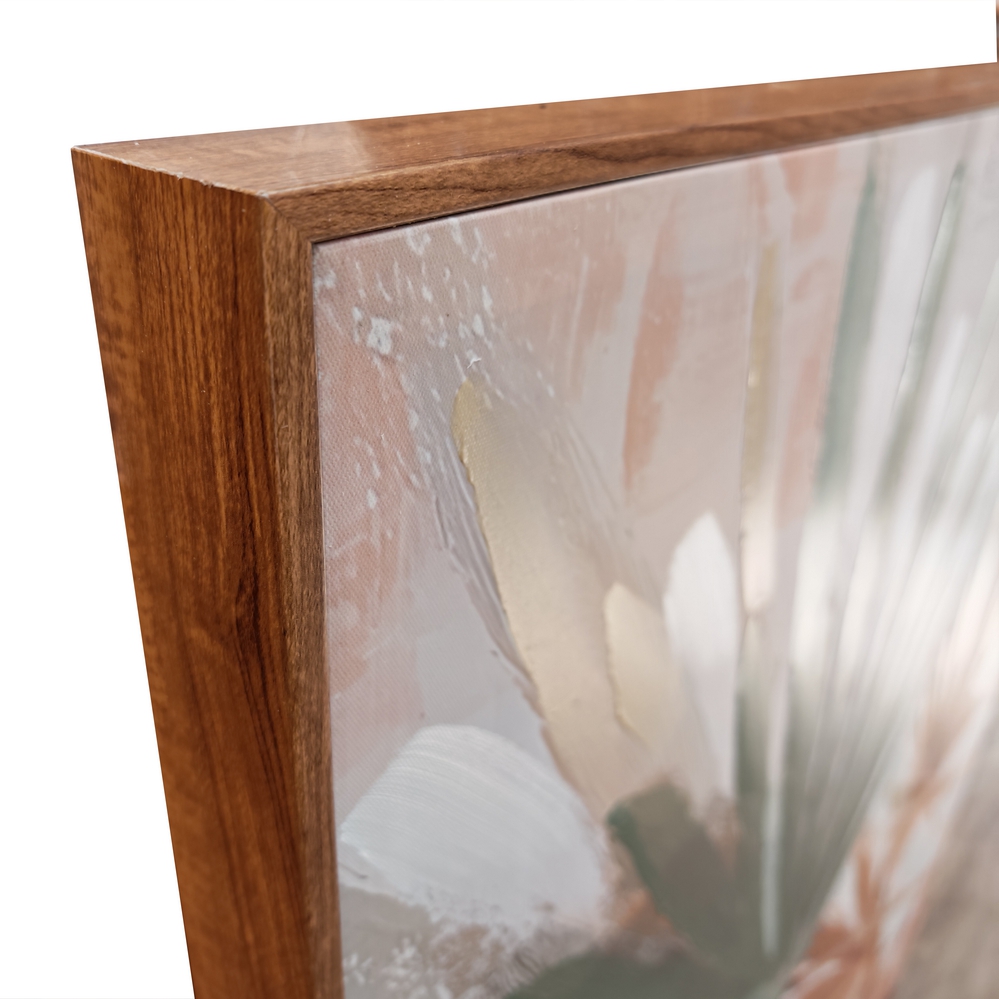 TOILE ENCADREE FEUILLAGES VERT 100 X 70 X 3.8 CM - Photo N°4