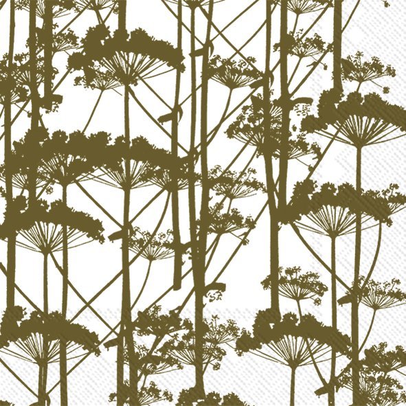 20 SERVIETTES EN PAPIER PUTKINOTKO OLIVE 33 X 33 CM - Photo N°1