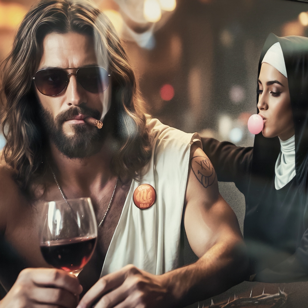 TOILE IMPRESSION A GRANGER THE GOLGOTA BAR 75 X 152 x 3 CM - Photo N°3