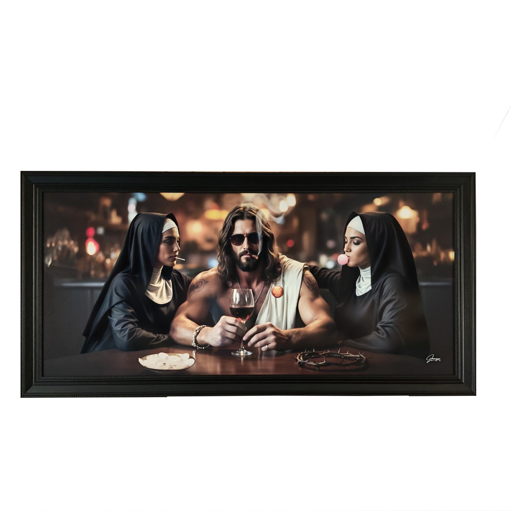 TOILE IMPRESSION A GRANGER THE GOLGOTA BAR 75 X 152 x 3 CM - Photo N°1