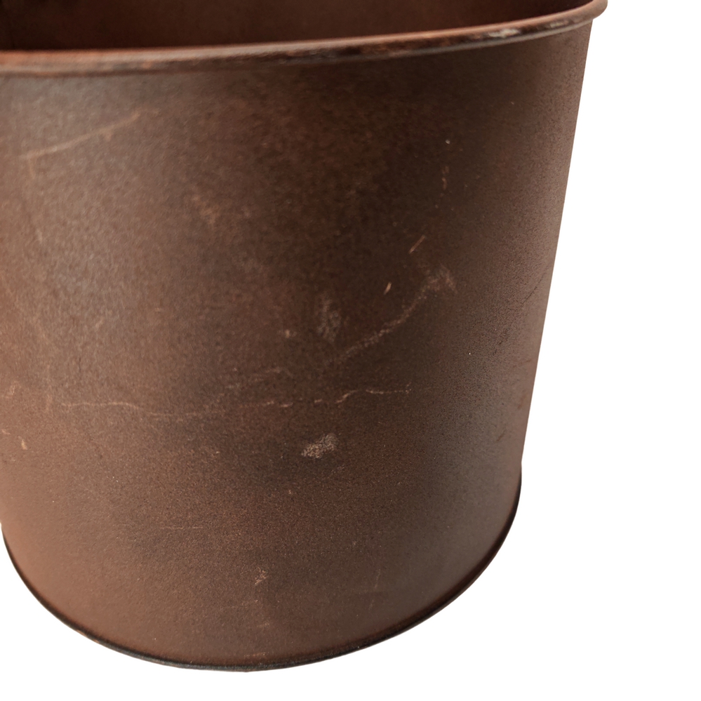 CACHE POT METAL ASPECT ROUILLE AVEC ROBINET 17 X 41 X 18 CM - Photo N°2