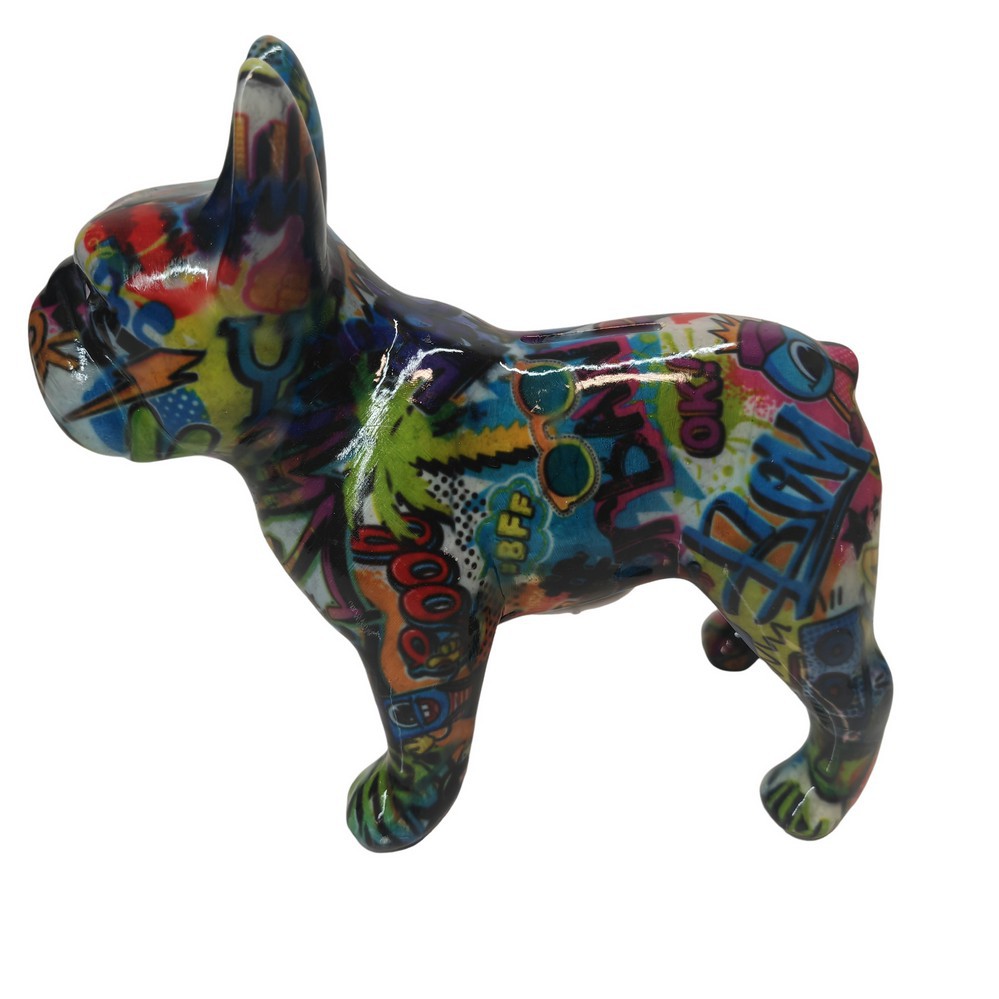 TIRELIRE BULLDOG FRANCAIS POMME PIDOU TAGUE - Photo N°4