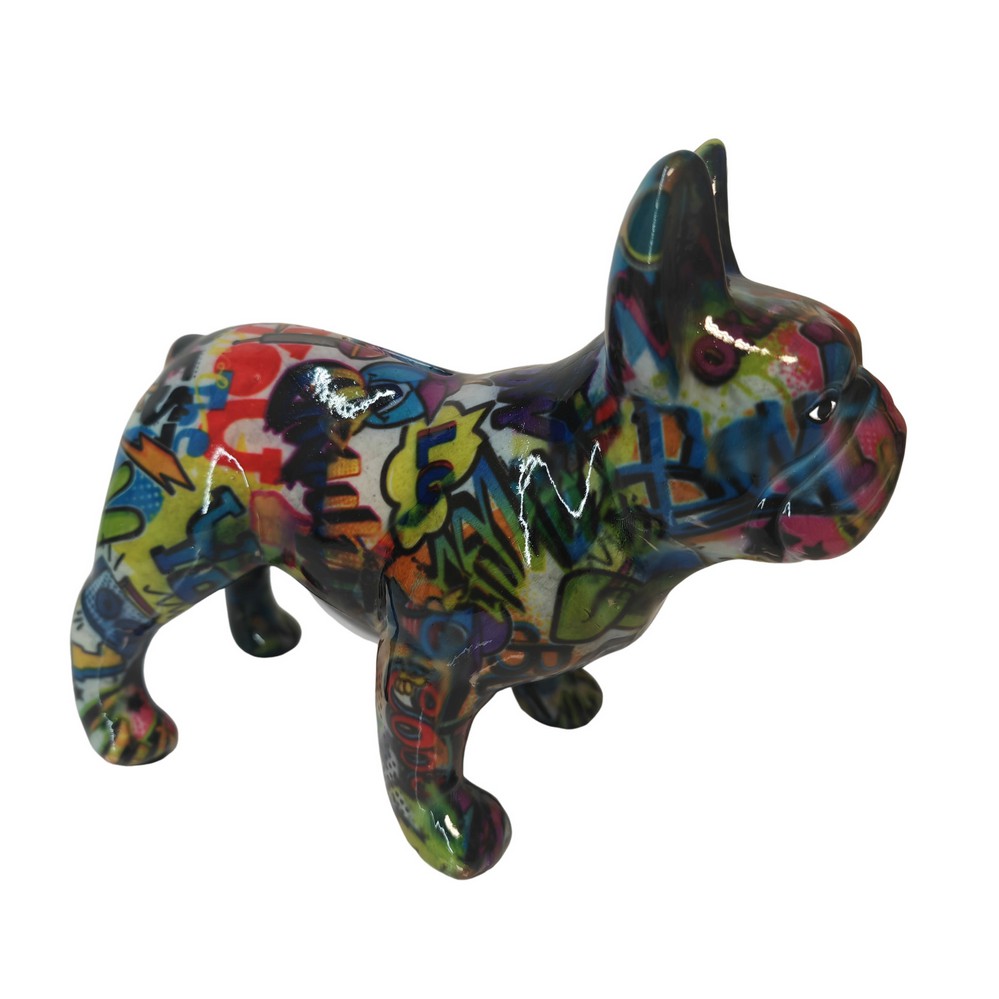 TIRELIRE BULLDOG FRANCAIS POMME PIDOU TAGUE - Photo N°1