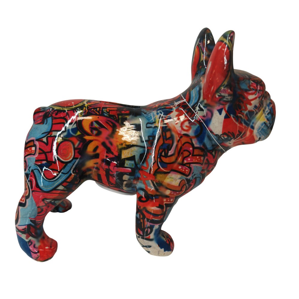 TIRELIRE BULLDOG FRANCAIS POMME PIDOU TAGUE - Photo N°1