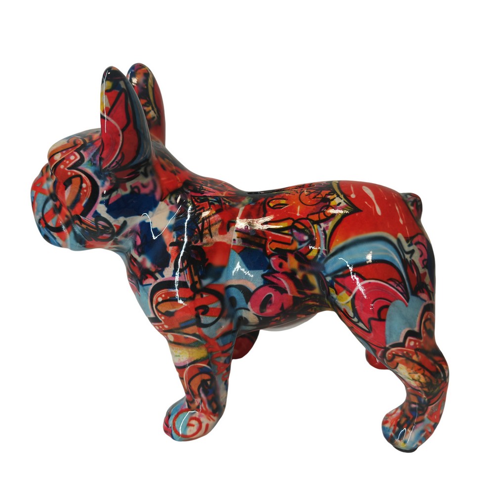 TIRELIRE BULLDOG FRANCAIS POMME PIDOU TAGUE - Photo N°4