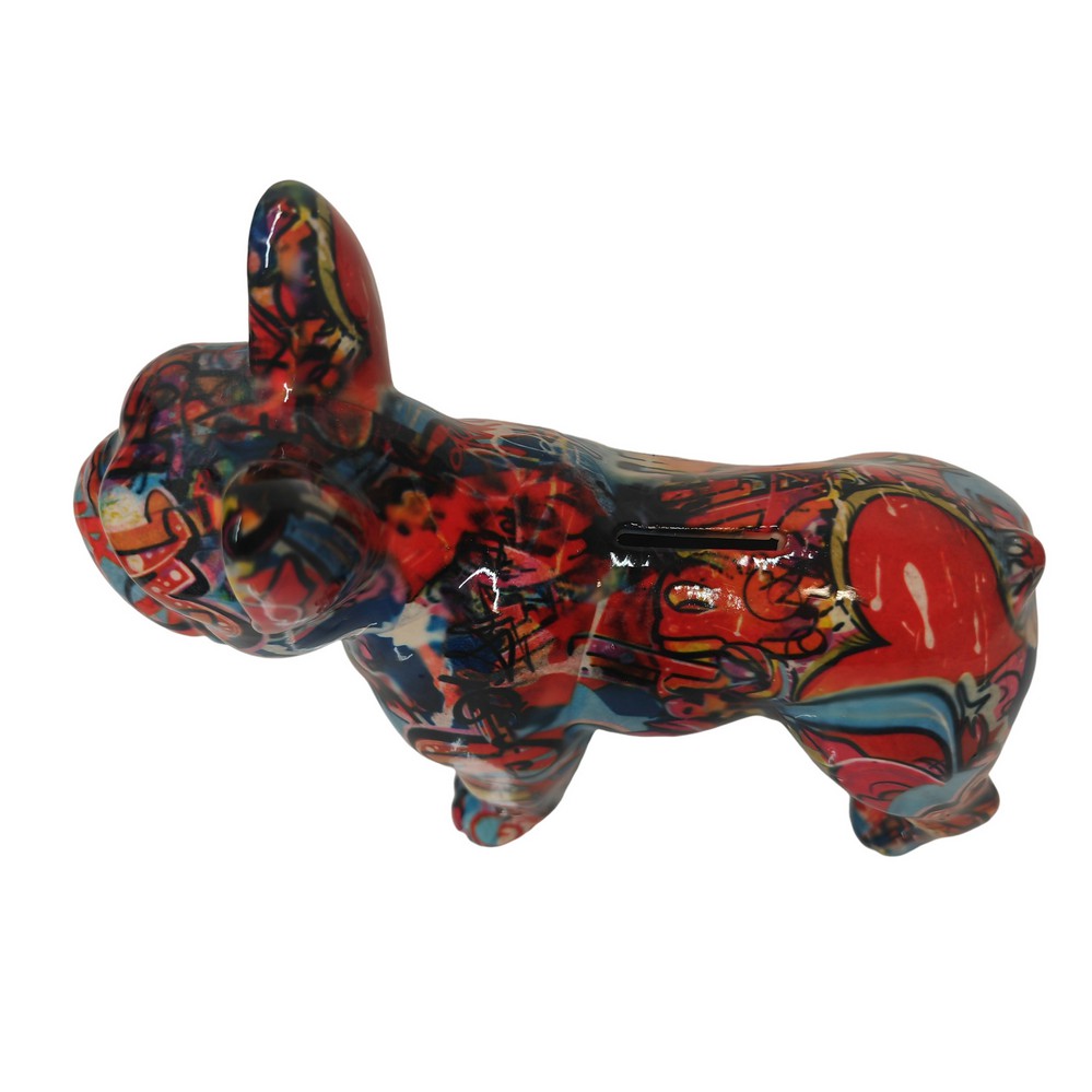 TIRELIRE BULLDOG FRANCAIS POMME PIDOU TAGUE - Photo N°3