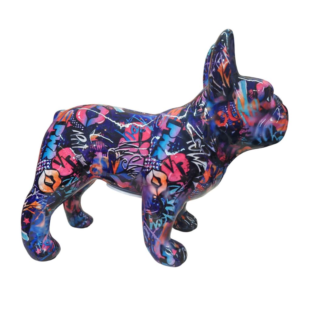 TIRELIRE BULLDOG FRANCAIS POMME PIDOU TAGUE - Photo N°1