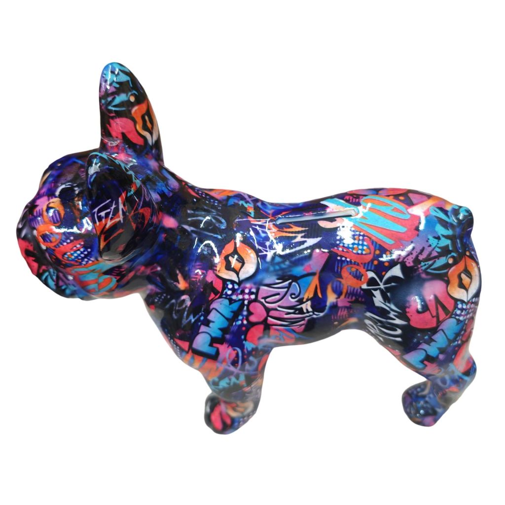 TIRELIRE BULLDOG FRANCAIS POMME PIDOU TAGUE - Photo N°3