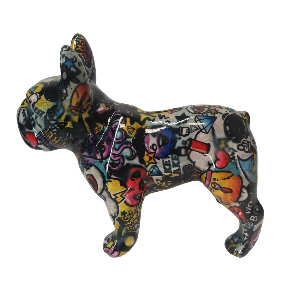 TIRELIRE BULLDOG FRANCAIS POMME PIDOU TAGUE - Photo N°3