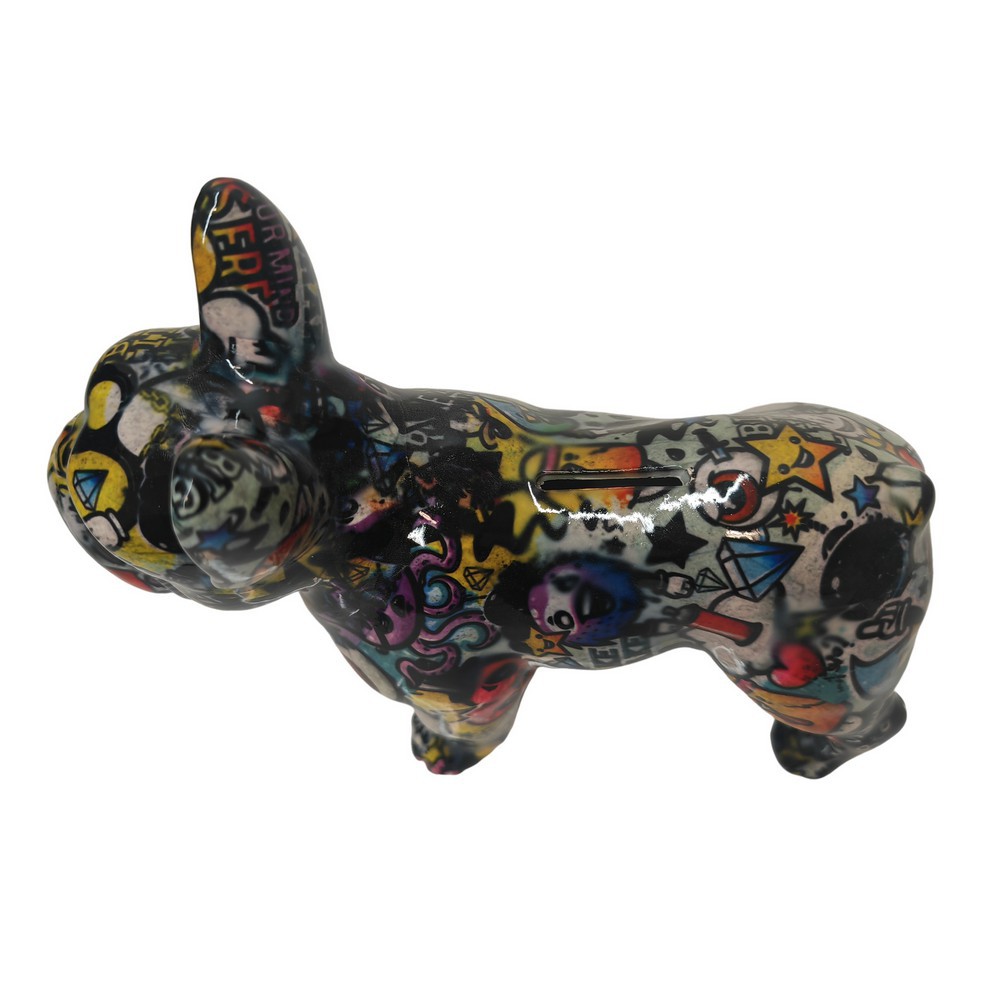 TIRELIRE BULLDOG FRANCAIS POMME PIDOU TAGUE - Photo N°4