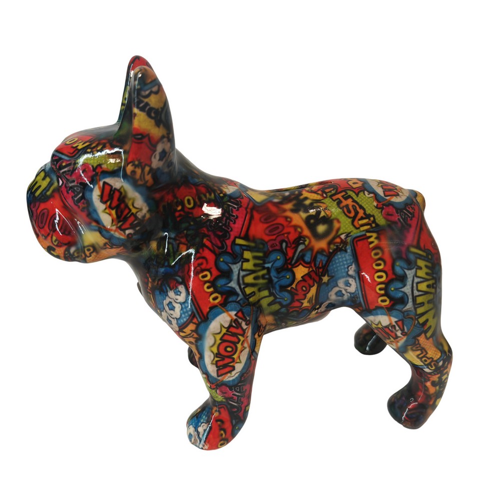 TIRELIRE BULLDOG FRANCAIS POMME PIDOU TAGUE - Photo N°4