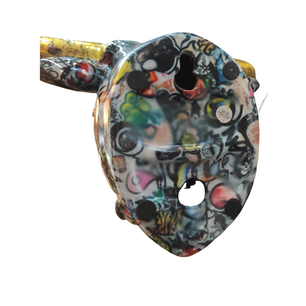 TETE DE TAUREAU POMME PIDOU DECOR STREET ART - Photo N°5