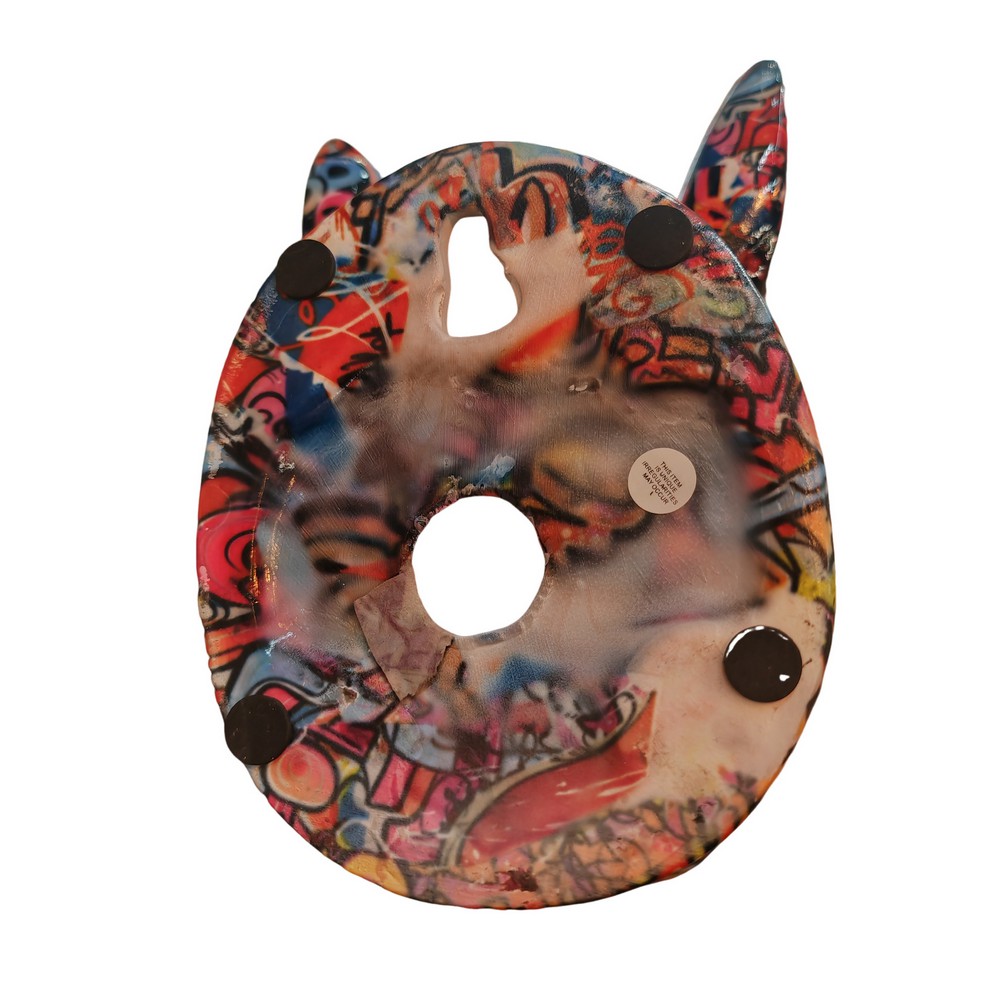 TETE DE RHINOCEROS POMME PIDOU DECOR STREET ART - Photo N°5