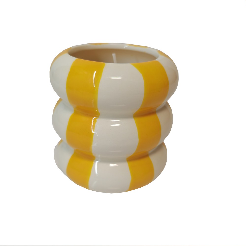 BOUGIE PARFUMEE CERAMIQUE ELODIA SENTEUR JARDIN BOTANIQUE 9 X 10 CM - Photo N°3