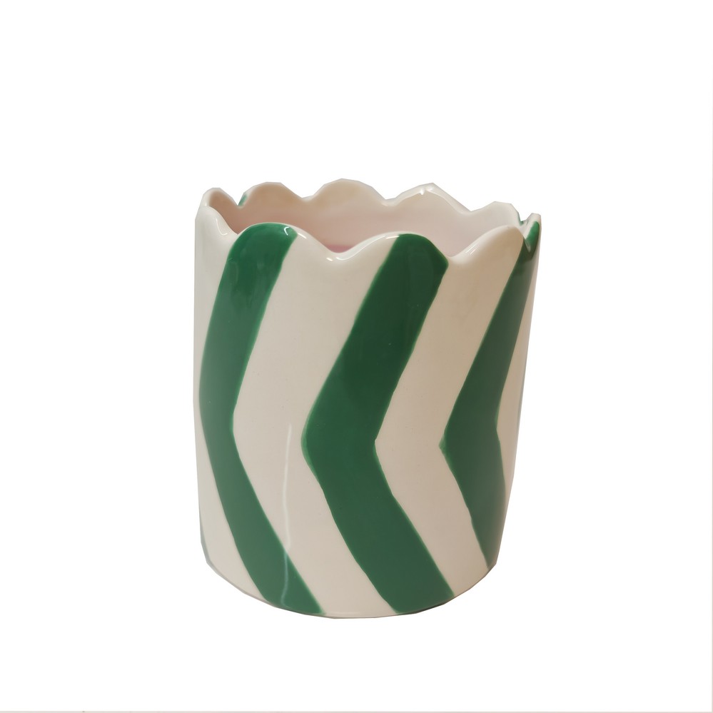 BOUGIE PARFUMEE CERAMIQUE LUISA SENTEUR JARDIN BOTANIQUE 9 X 10 CM - Photo N°3