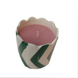 BOUGIE PARFUMEE CERAMIQUE LUISA SENTEUR JARDIN BOTANIQUE 9 X 10 CM