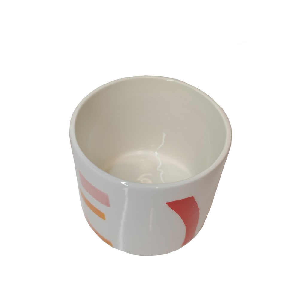 BOCAL CERAMIQUE HERMETIQUE MONICA  et  VERONICA MULTICOLORE ANSE TORSADE 12 X 15 CM - Photo N°3