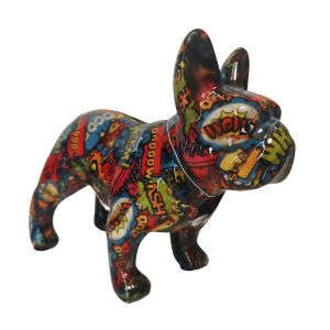 TIRELIRE BULLDOG FRANCAIS POMME PIDOU TAGUE