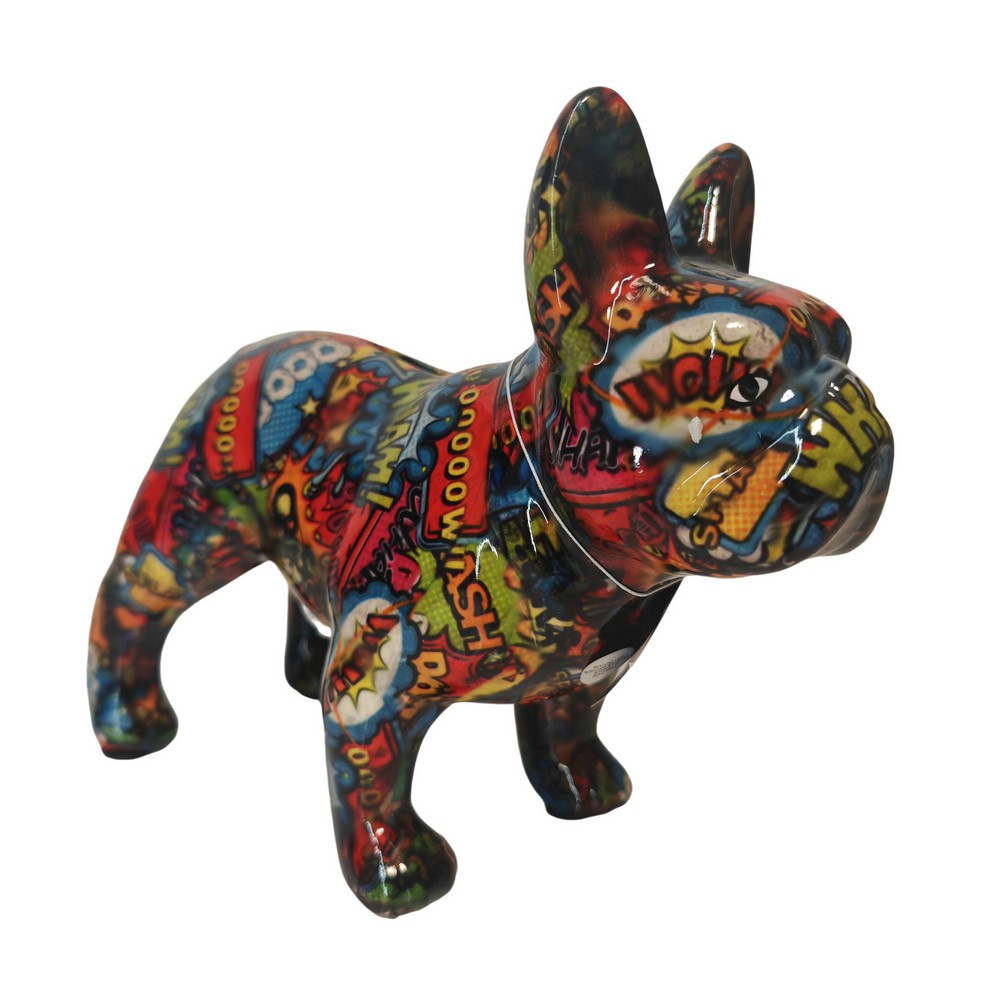 TIRELIRE BULLDOG FRANCAIS POMME PIDOU TAGUE - Photo N°1