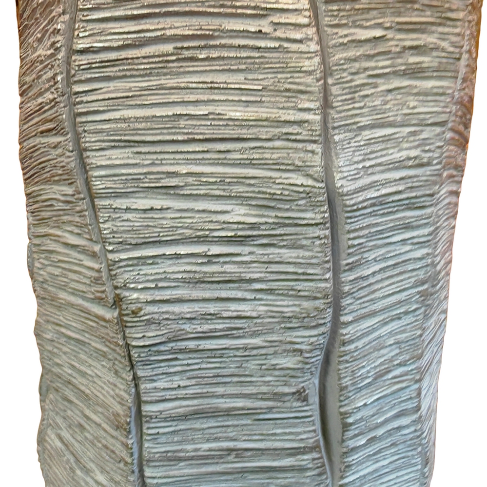 LAMPE A POSER ILAN PIED TEXTURE GRIS ABJ CYLINDRIQUE 40 X 74 X 40 CM - Photo N°3