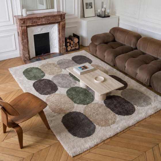 TAPIS DE SOL LEA LUDIQUE GEOMETRIQUE MULTICOLORE 160 X 230 CM - Photo N°1